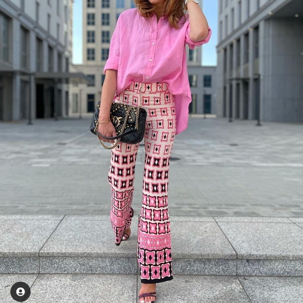 Zara Printed flare pants - Picture 8 of 16